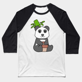 Panda Coffee Baseball T-Shirt